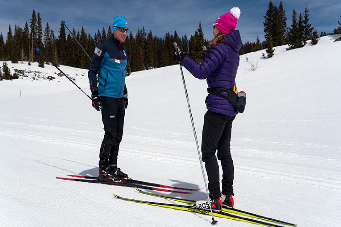 Mentoring of PSIA cross country ski instructors
